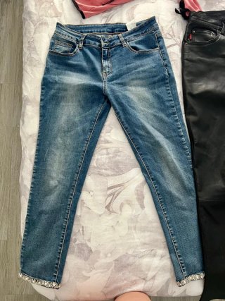 Pantalones polipiel y vaqueros