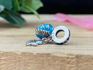 Charm Medusa, Concha y Estrella de Mar - Plata