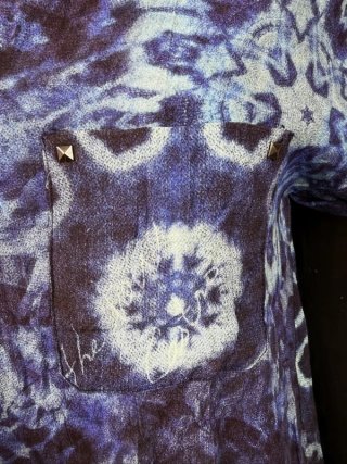 Desigual Camicia Donna M Oversize Blu Strass
