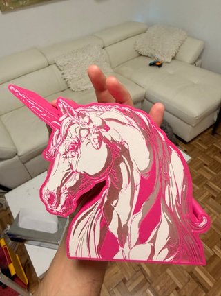 Caja de Luz Unicornio Rosa