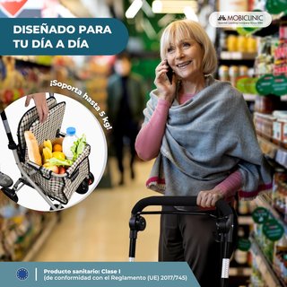 Mobiclinic®, Andador Plegable, Carro de la Compra