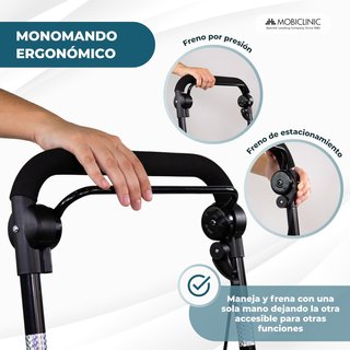 Mobiclinic®, Andador Plegable, Carro de la Compra