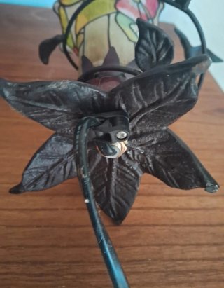 Lámpara Colibrí Vidriera Tiffany