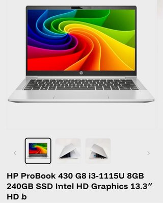 HP ProBook 430 G8 i3-1115U 8GB 240GB SSD