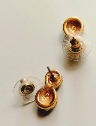 Pendientes vintage dorados