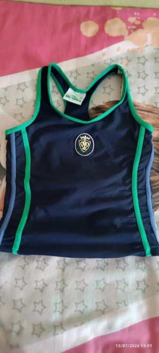 Bañador Pureza de María azul y verde