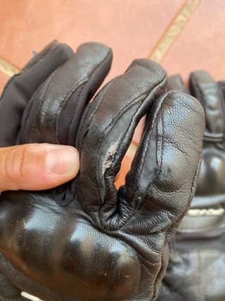 Guantes de moto FIVE negros.