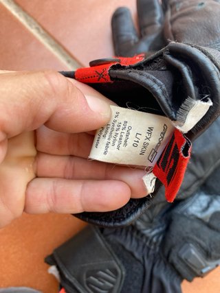 Guantes de moto FIVE negros.