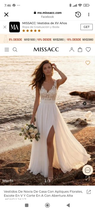 Vestido de Novia MISSACC Gasa