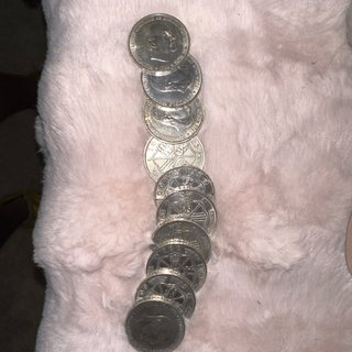 Lote 10 Monedas Plata Franco 1966