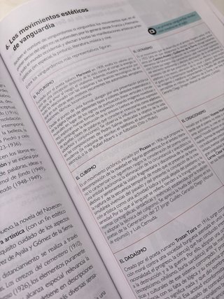 Lengua castellana y literatura 2, Le Bachillerato