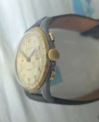 Cronógrafo vintage Henglebert Angelus 215