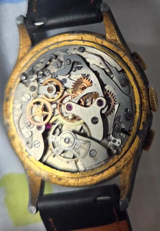 Cronógrafo vintage Henglebert Angelus 215