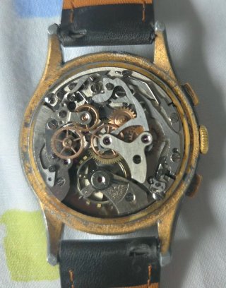 Cronógrafo vintage Henglebert Angelus 215