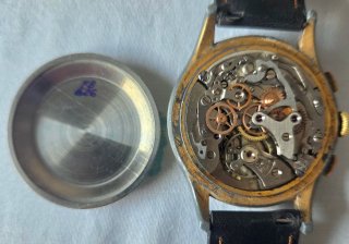 Cronógrafo vintage Henglebert Angelus 215