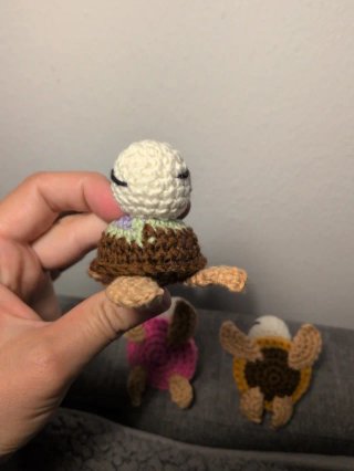 3 Tartarughe Amigurumi Fatte a Mano
