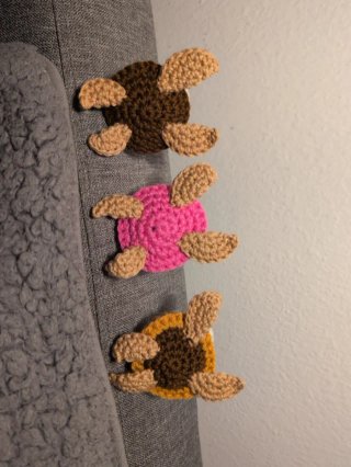 3 Tartarughe Amigurumi Fatte a Mano
