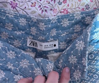Shorts Bordados Perforados zara