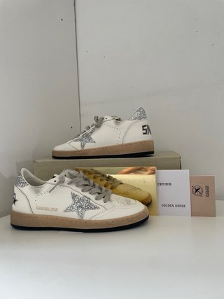 Zapatillas Golden Goose Ball-Star Mujer Blanco/Pla