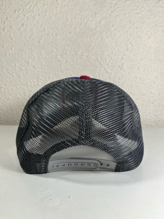 Gorra del Gallo Azul marino y roja Ajustable