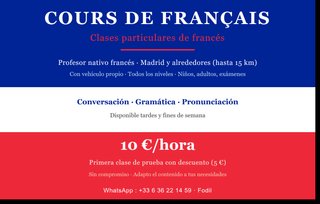 Clases de francés — profesor nativo