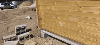Casita de madera prefabricada
