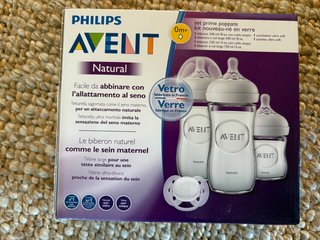 Set Biberones Cristal Avent Natural 0m+