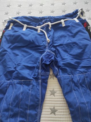 Kimono Jiu Jitsu BJJ Vector Azul Talla A3