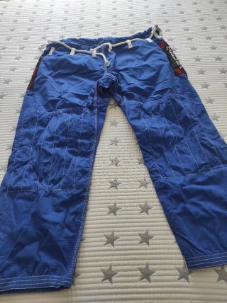 Kimono Jiu Jitsu BJJ Vector Azul Talla A3