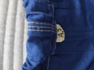 Kimono Jiu Jitsu BJJ Vector Azul Talla A3