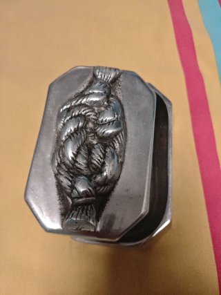 Joyero peltre/estaño nudo marinero