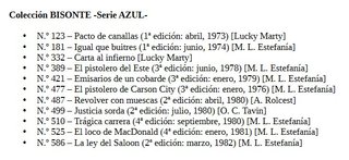 Lote 11 novelas del Oeste / Western