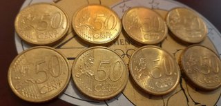 8 Monete 50 Centesimi Euro Vaticano Anni Diversi