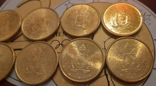 8 Monete 50 Centesimi Euro Vaticano Anni Diversi