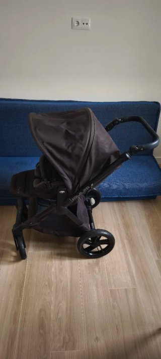 Carrito bebé 3 piezas negro Jane Muun