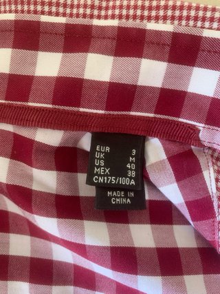 Camisa Pedro del Hierro cuadros roja y blanca