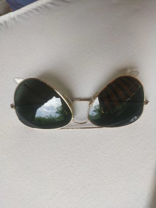 Gafas aviador raiban verdes y oro