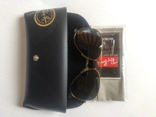 Gafas aviador raiban verdes y oro