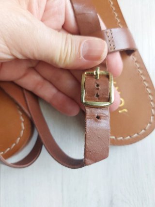 Sandalias Jonak piel marrón T39 modelo Wora