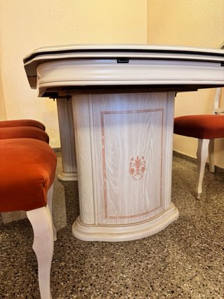 Mesa extensible comedor + 6 sillas