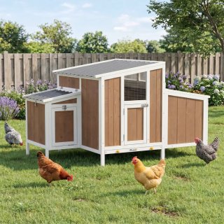 Gallinero Exterior Madera 145x90x92 cm