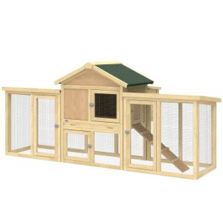 Gallinero Grande Madera Exterior 204x85x93