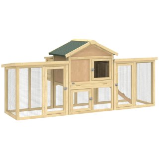 Gallinero Grande Madera Exterior 204x85x93