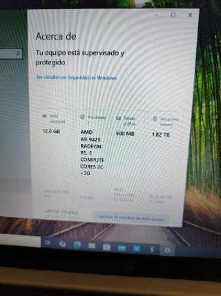 Portátil HP Plata