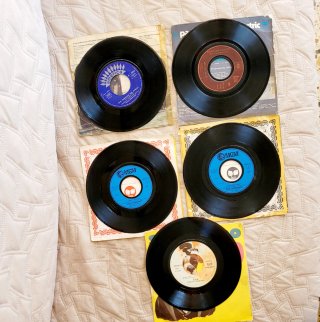 Lote 5 Vinilos 7" 45RPM Rock 70s