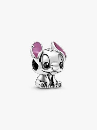 Charm Lilo y Stitch Disney Plata Rosa
