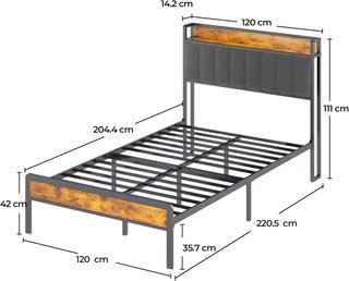 Cama 120x200 cm con Almacenaje
