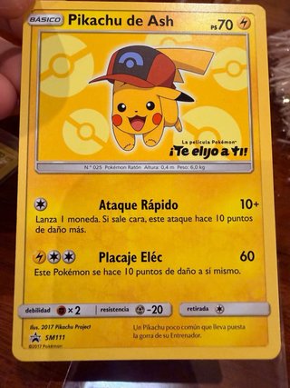 Pack Cartas Pokémon Pikachu con Gorra