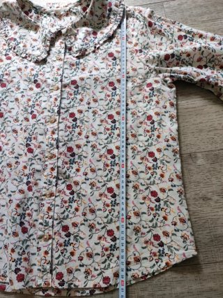 Blusa Springfield floral con cuello bebé  Talla 40