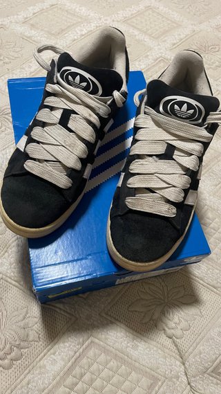 Zapatillas Adidas Campus Negras y Blancas